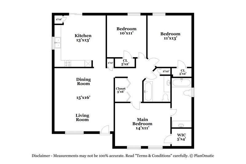 1,505/Mo, 2319 Gallery Pl Winston-Salem, NC 27106 Floor Plan View