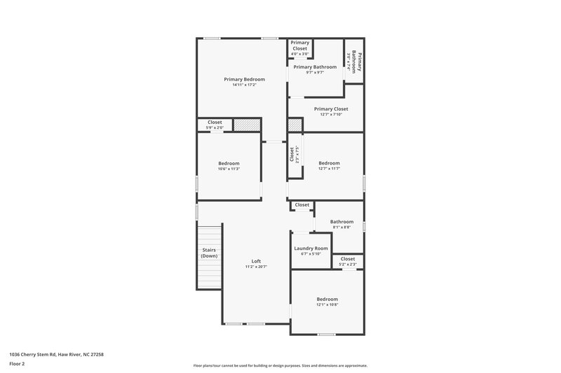2,045/Mo, 1036 Cherry Stem Road Haw River, NC 27258 Floor Plan View 2