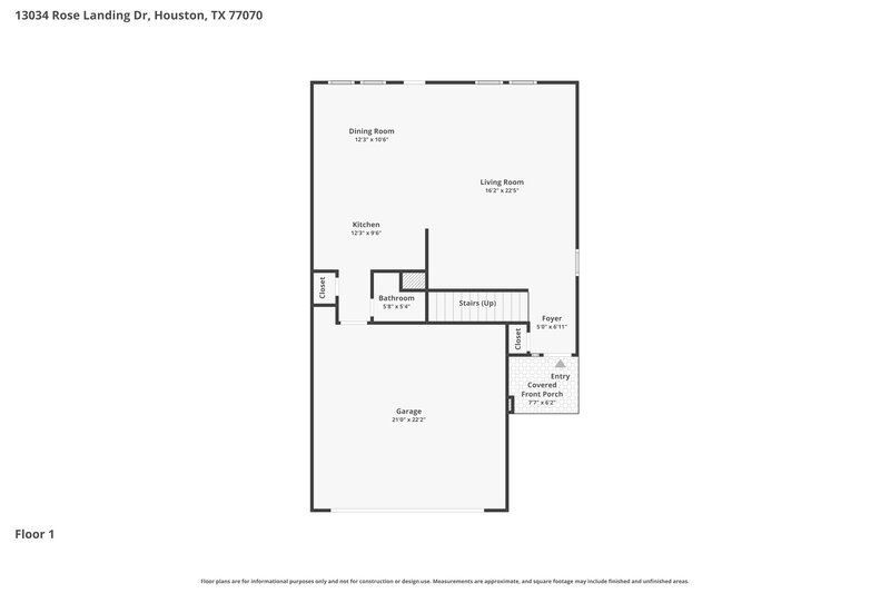 1,980/Mo, 13034 Rose Landing Dr Houston, TX 77070 Floor Plan View