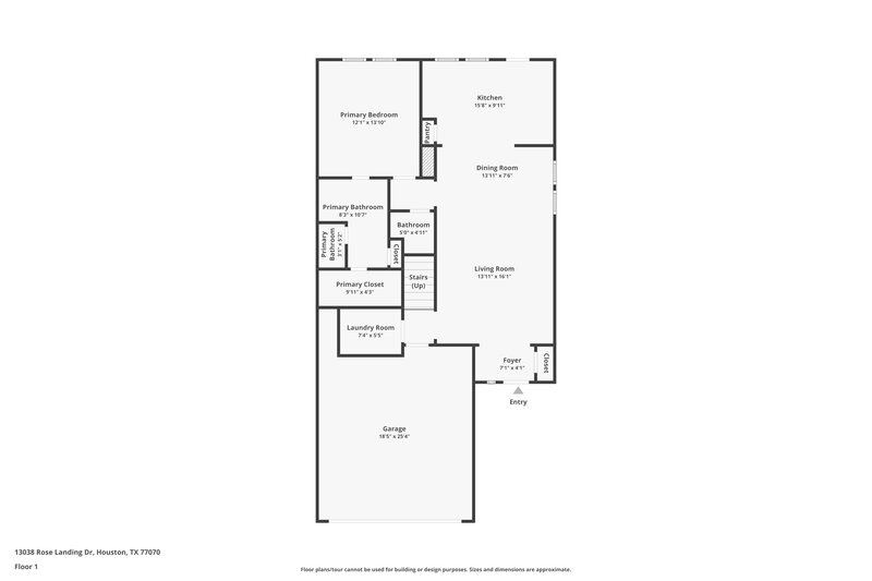 1,980/Mo, 13038 Rose Landing Dr Houston, TX 77070 Floor Plan View
