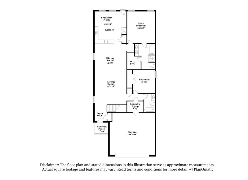 2,125/Mo, 16726 Rover Ln Porter, TX 77365 Floorplan View