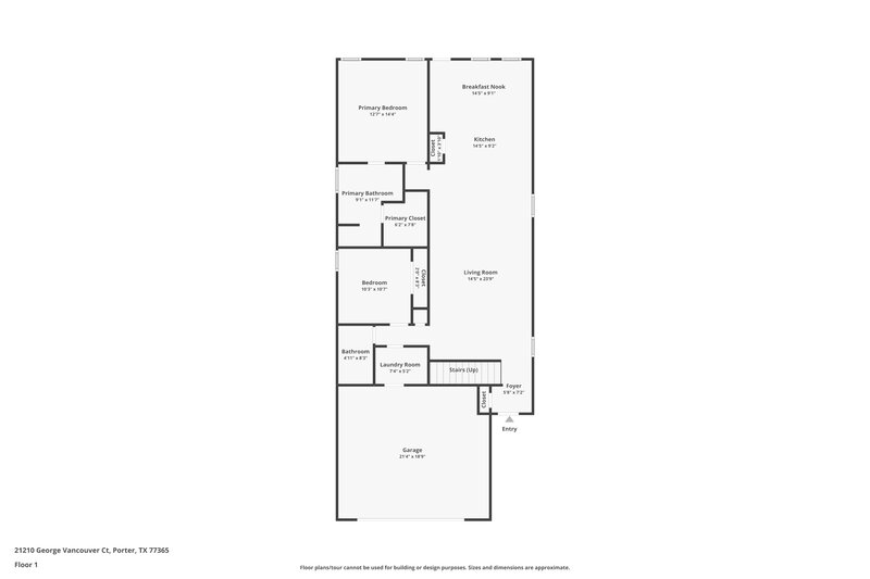 2,145/Mo, 21210 George Vancouver Ct Porter, TX 77365 Floor Plan View
