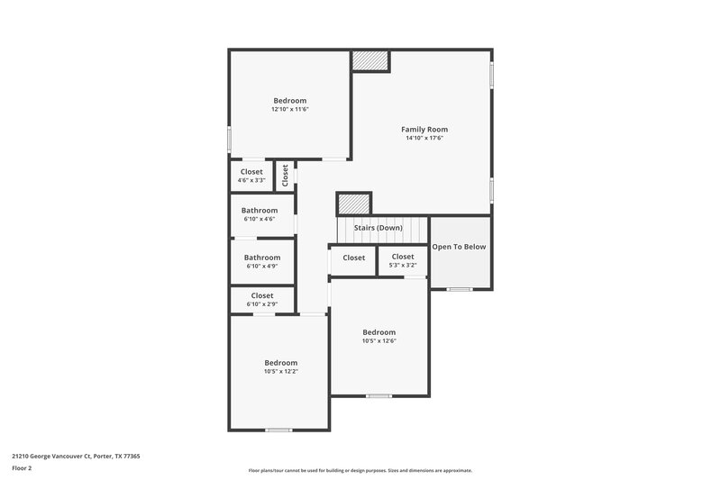 2,145/Mo, 21210 George Vancouver Ct Porter, TX 77365 Floor Plan View 2