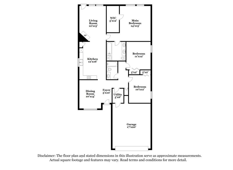 1,705/Mo, 13910 Maleewan Ln Sugar Land, TX 77498 Floorplan View