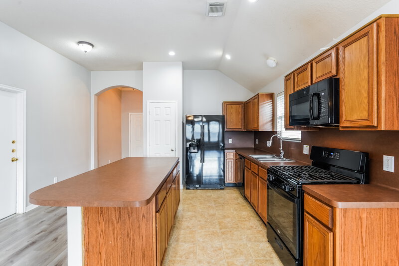 1,970/Mo, 5039 Rustling Branch Ln Katy, TX 77449 Kitchen View 2