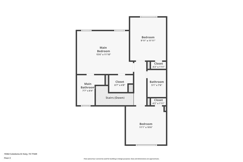 1,600/Mo, 19362 Caledonia Dr Katy, TX 77449 Floor Plan View
