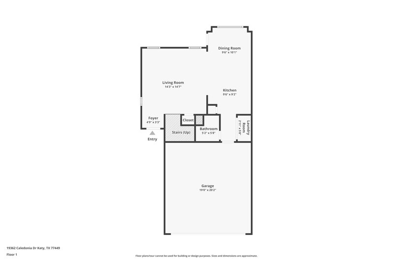 1,600/Mo, 19362 Caledonia Dr Katy, TX 77449 Floor Plan View 2