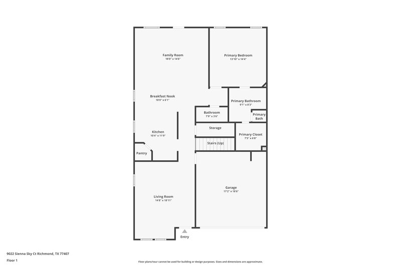 2,240/Mo, 9022 Sienna Sky Ct Richmond, TX 77407 Floor Plan View