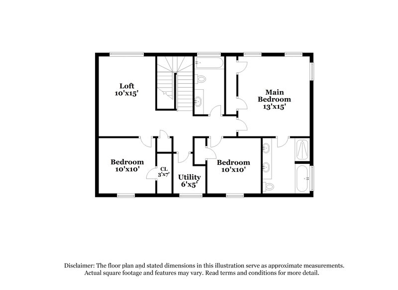 1,935/Mo, 16119 Chamomile Ct Houston, TX 77083 Floor Plan View 2