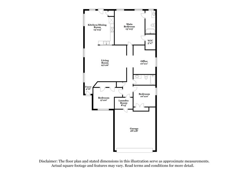 1,800/Mo, 20639 Tealbrook Dr Cypress, TX 77433 Floor Plan View