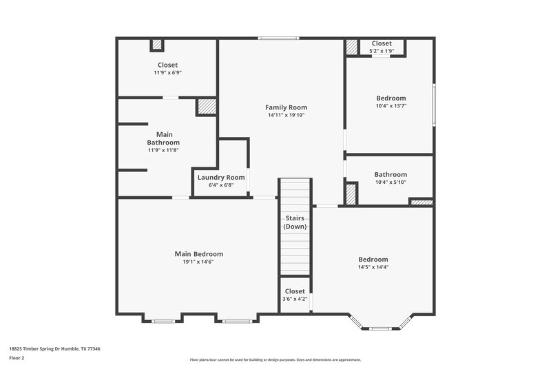 1,740/Mo, 18823 Timber Spring Dr Humble, TX 77346 Floorplan View 2