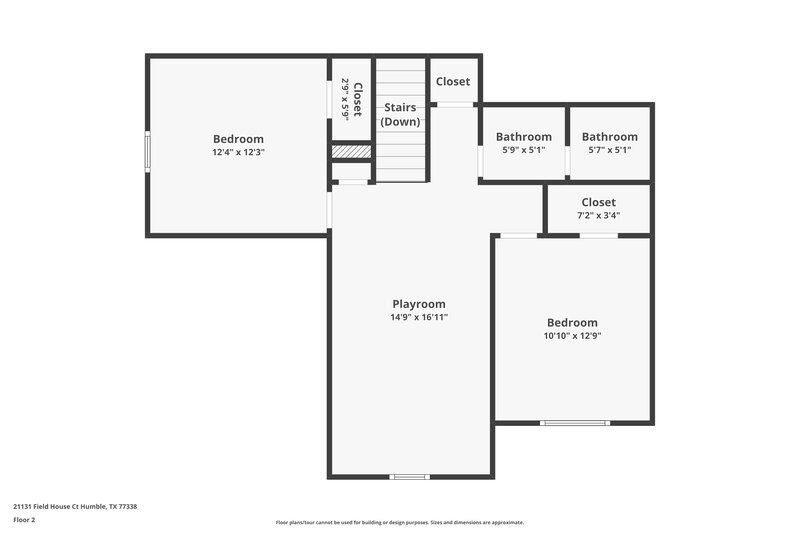 2,010/Mo, 21131 Field House Ct Humble, TX 77338 Floor Plan View 2
