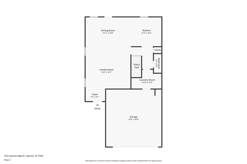 1,710/Mo, 7627 Cypress Edge Dr Cypress, TX 77433 Floor Plan View