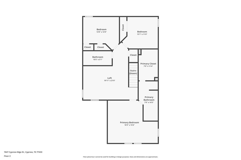 1,710/Mo, 7627 Cypress Edge Dr Cypress, TX 77433 Floor Plan View 2