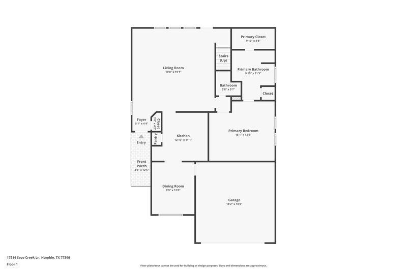 2,050/Mo, 17914 Seco Creek Ln Humble, TX 77396 Floor Plan View