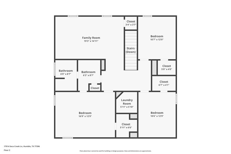 2,050/Mo, 17914 Seco Creek Ln Humble, TX 77396 Floor Plan View 2