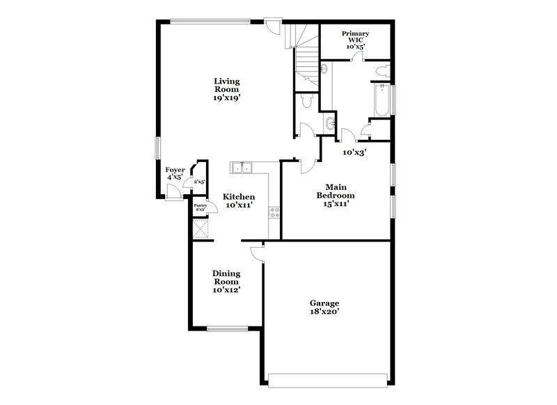 2,000/Mo, 18031 Seco Creek Ln Humble, TX 77396 Floor Plan View
