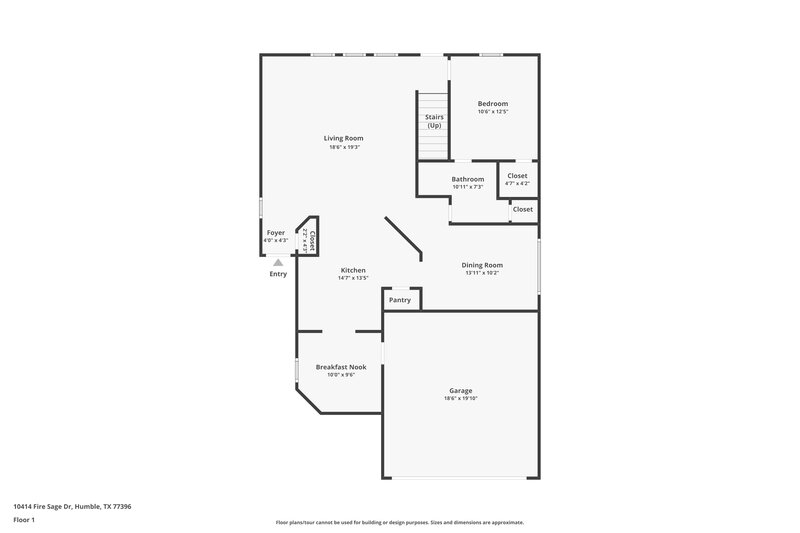 1,985/Mo, 10414 Fire Sage Dr Humble, TX 77396 Floorplan View
