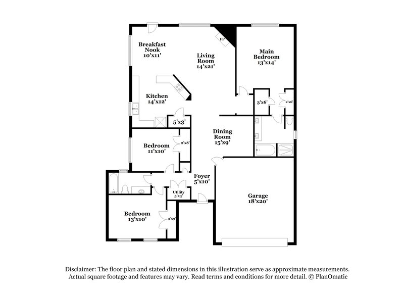 0/Mo, 3910 Oaktrace Dr Humble, TX 77396 Floor Plan View