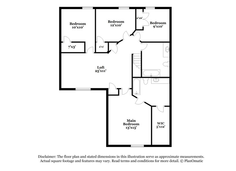 2,210/Mo, 13146 Cutler Ridge Ln Houston, TX 77044 Floor Plan View