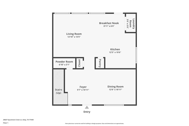 1,765/Mo, 20627 Sycamore Crest Ln Katy, TX 77449 Floor Plan View