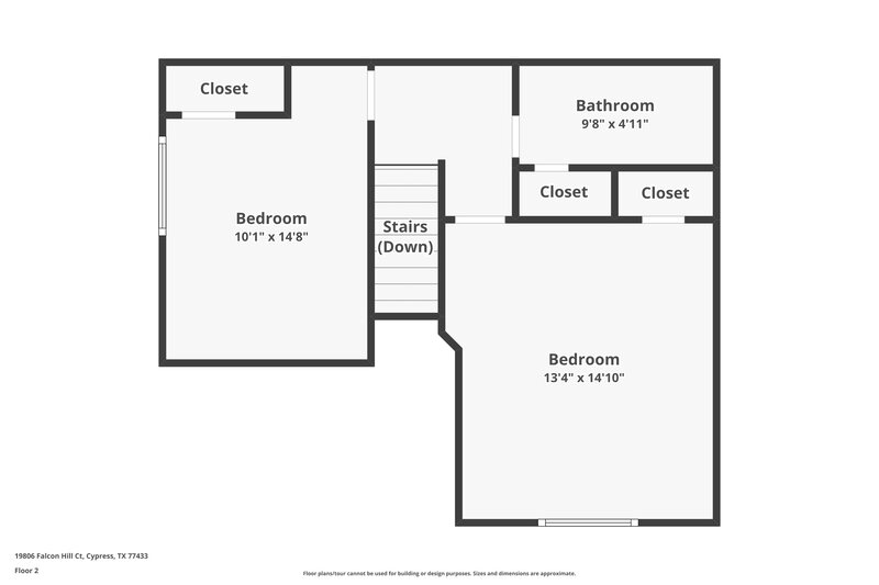 1,810/Mo, 19806 Falcon Hill Ct Cypress, TX 77433 Floor Plan View 3