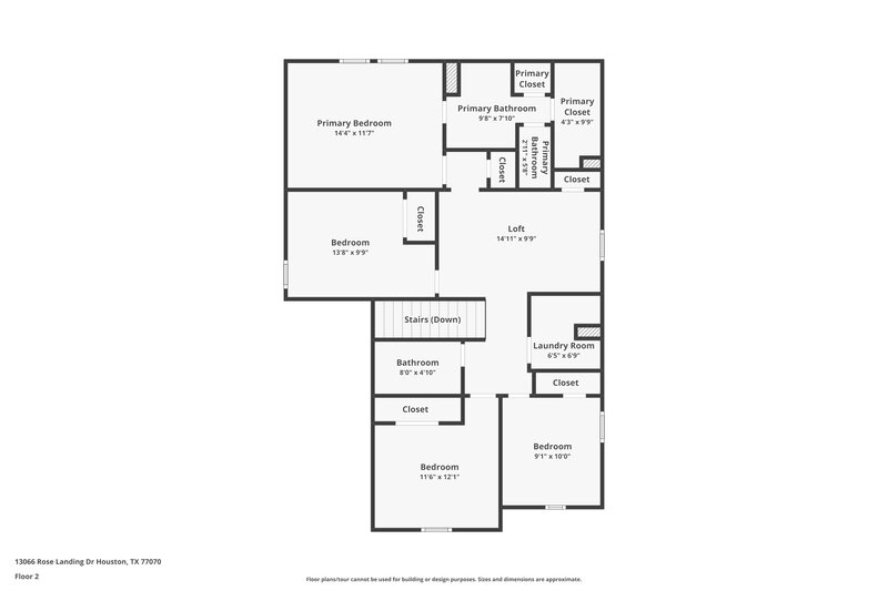 2,730/Mo, 13066 Rose Landing Dr Houston, TX 77070 Floorplan View 2