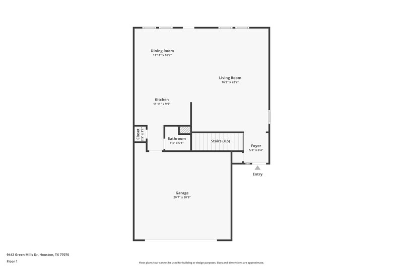 2,200/Mo, 9442 Green Mills Dr Houston, TX 77070 Floor Plan View