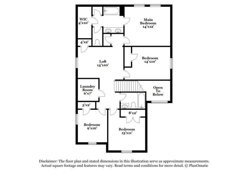 2,140/Mo, 13042 Rose Landing Dr Houston, TX 77070 Floor Plan View 2