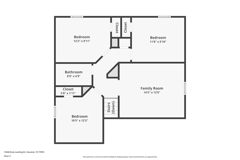2,095/Mo, 13046 Rose Landing Dr Houston, TX 77070 Floorplan View 2