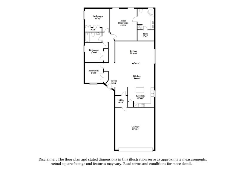 1,795/Mo, 16201 N View Ct Conroe, TX 77302 Floor Plan View