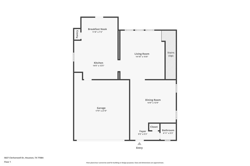 1,775/Mo, 5827 Clerkenwell Dr Houston, TX 77084 Floor Plan View