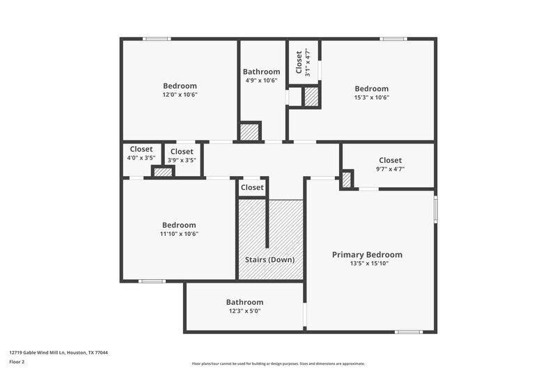2,040/Mo, 12719 Gable Wind Mill Ln Houston, TX 77044 Floorplan View 2
