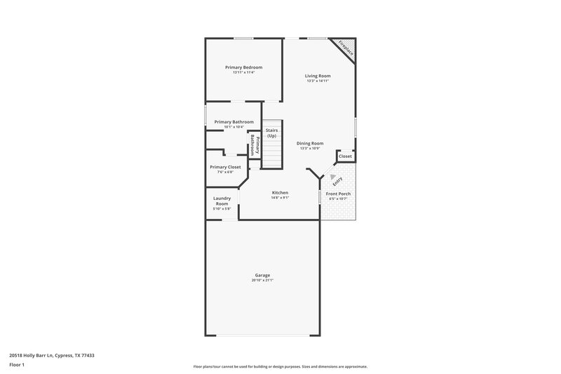 1,785/Mo, 20518 Holly Barr Ln Cypress, TX 77433 Floor Plan View