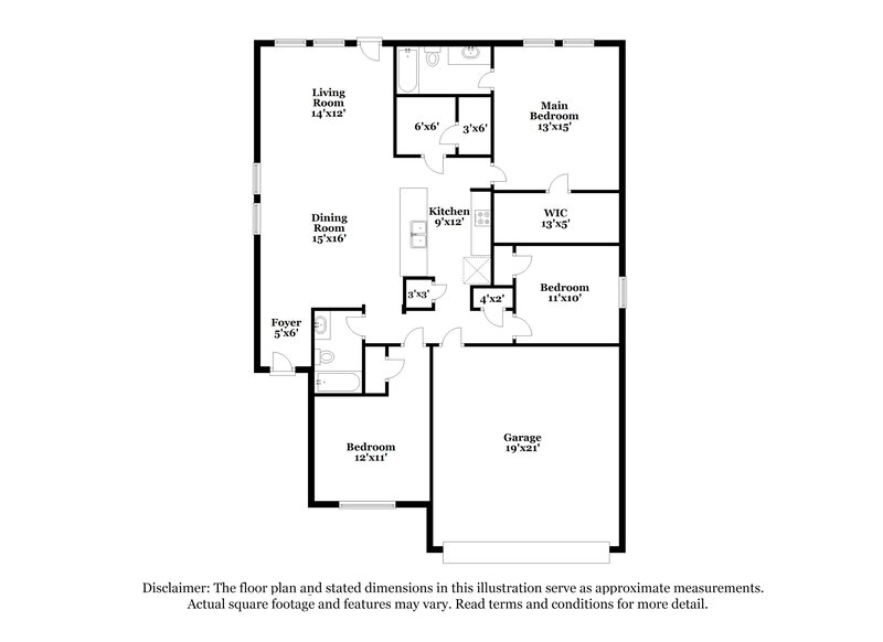 2,030/Mo, 4072 Scarlet Oak Ln Brookshire, TX 77423 Floor Plan View