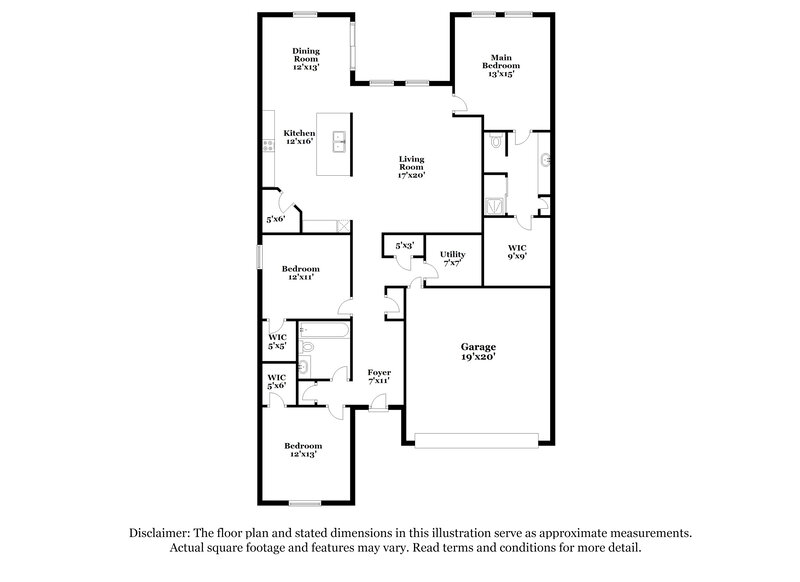 2,205/Mo, 4028 Silver Linden Ln Brookshire, TX 77423 Floor Plan View
