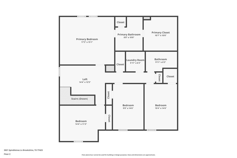 2,545/Mo, 3021 Spindletree Ln Brookshire, TX 77423 Floor Plan View 2