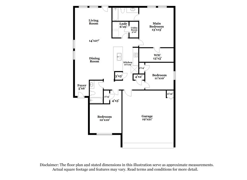 1,995/Mo, 4020 Scarlet Oak Ln Brookshire, TX 77423 Floor Plan View