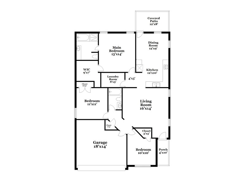 1,785/Mo, 15702 Flagstone Walk Way Houston, TX 77049 Floorplan View