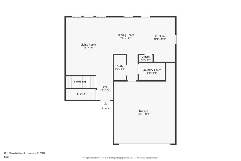 1,845/Mo, 2718 Mesquite Ridge Dr Houston, TX 77073 Floor Plan View