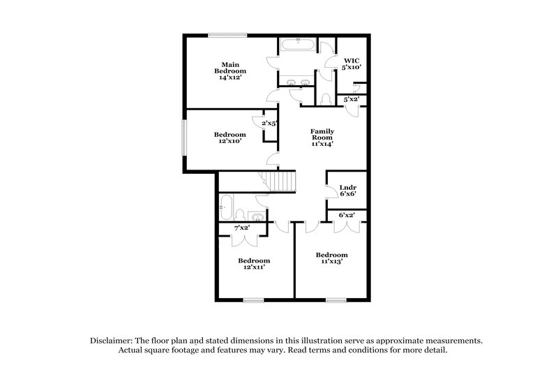 1,875/Mo, 2730 Mesquite Ridge Dr Houston, TX 77073 Floor Plan View 2