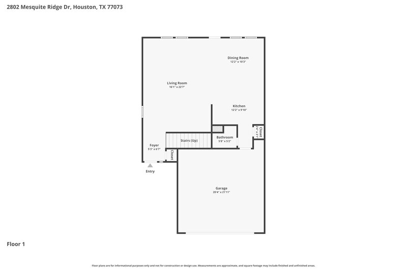 2,000/Mo, 2802 Mesquite Ridge Dr Houston, TX 77073 Floor Plan View