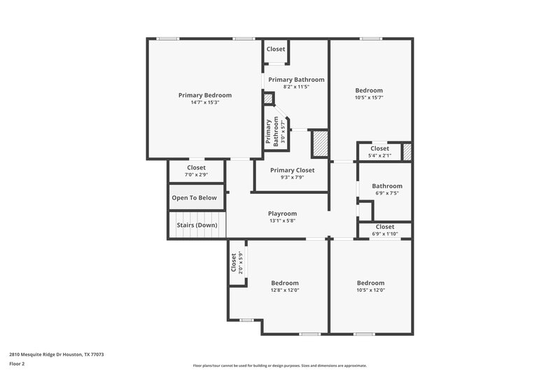 1,990/Mo, 2810 Mesquite Ridge Dr Houston, TX 77073 Floor Plan View 2
