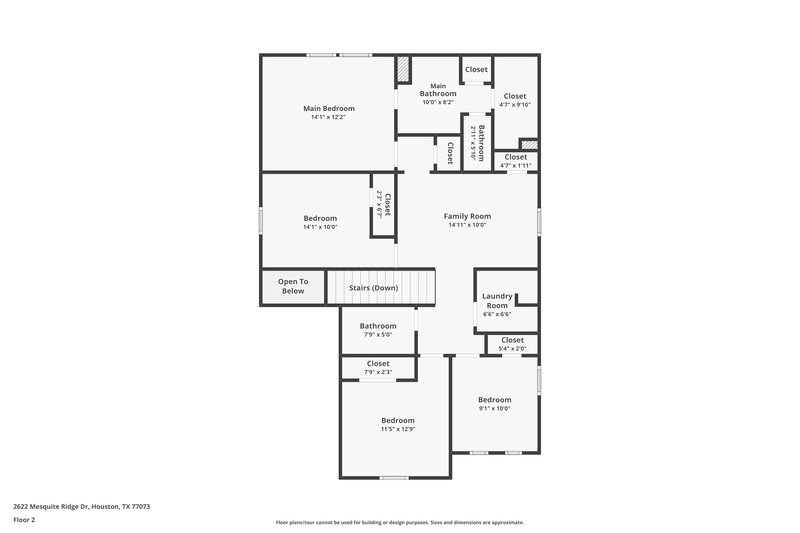1,875/Mo, 2622 Mesquite Ridge Dr Houston, TX 77073 Floorplan View 2