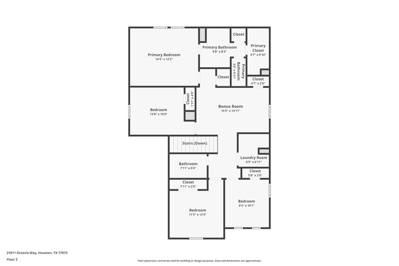 1,780/Mo, 21811 Octavia Way Houston, TX 77073 Floor Plan View 2