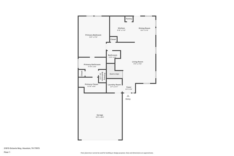 1,995/Mo, 21815 Octavia Way Houston, TX 77073 Floor Plan View 2