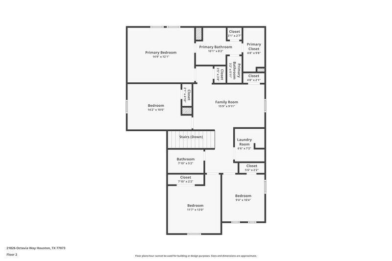 1,930/Mo, 21826 Octavia Way Houston, TX 77073 Floor Plan View 2
