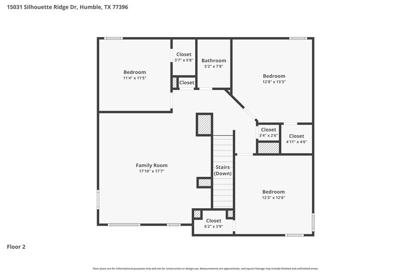 2,210/Mo, 15031 Silhouette Ridge Dr Humble, TX 77396 Floor Plan View 2