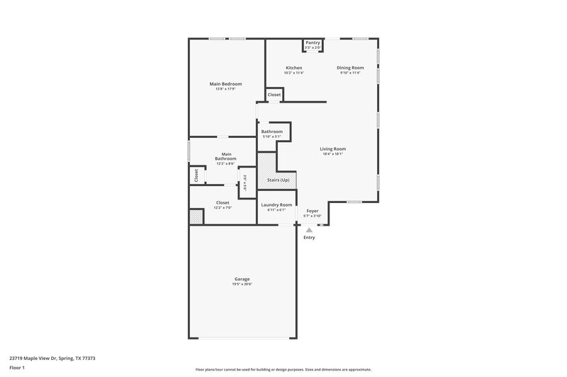 3,080/Mo, 23719 Maple View Dr Spring, TX 77373 Floorplan View