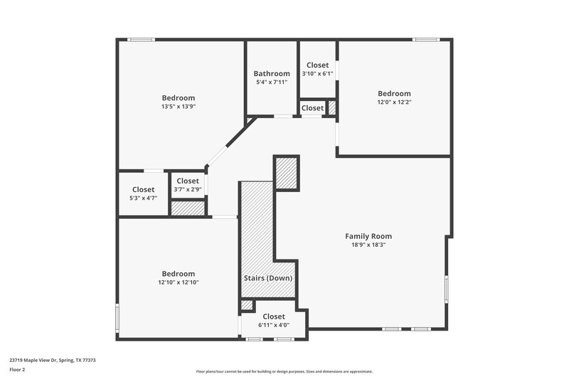 3,080/Mo, 23719 Maple View Dr Spring, TX 77373 Floorplan View 2